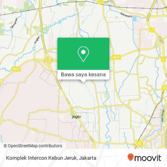 Peta Komplek Intercon Kebun Jeruk