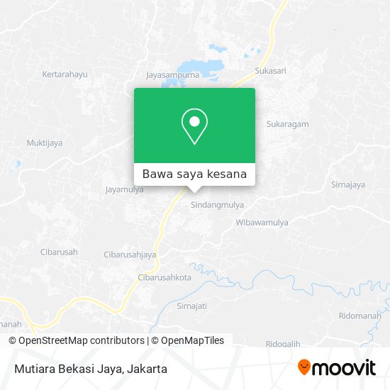 Peta Mutiara Bekasi Jaya