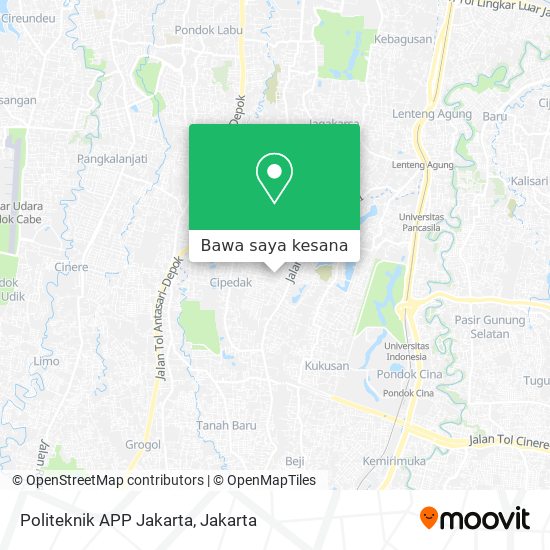 Peta Politeknik APP Jakarta