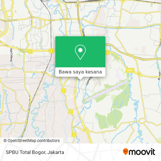 Peta SPBU Total Bogor