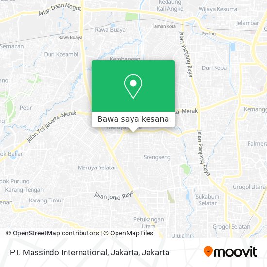 Peta PT. Massindo International, Jakarta