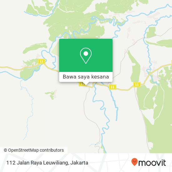 Peta 112 Jalan Raya Leuwiliang