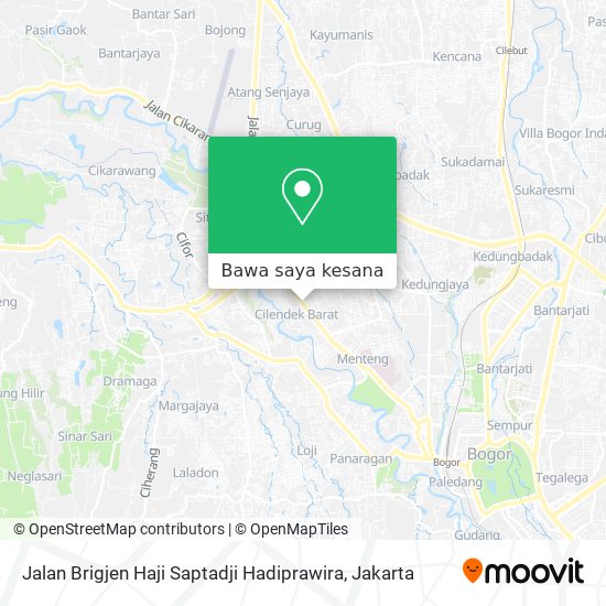 Peta Jalan Brigjen Haji Saptadji Hadiprawira