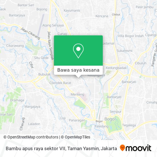 Peta Bambu apus raya sektor VII, Taman Yasmin