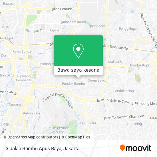 Peta 3 Jalan Bambu Apus Raya