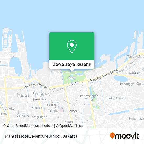 Peta Pantai HoteL Mercure Ancol