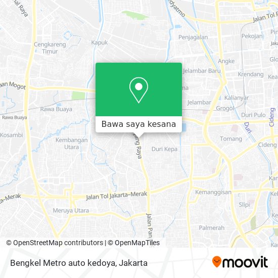 Peta Bengkel Metro auto kedoya