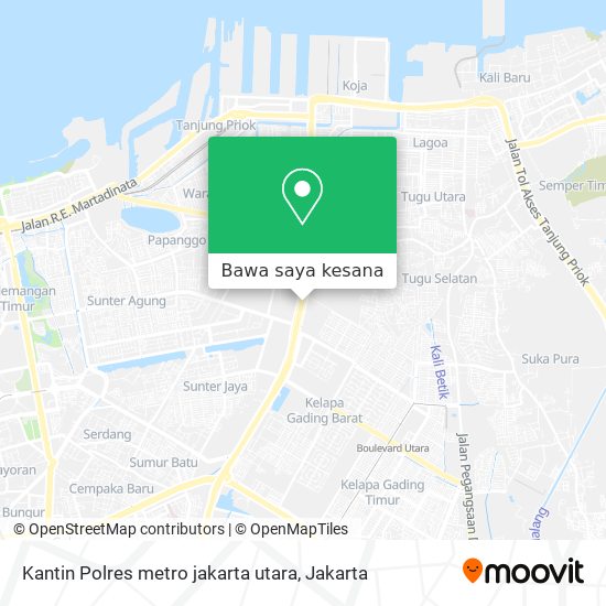 Peta Kantin Polres metro jakarta utara