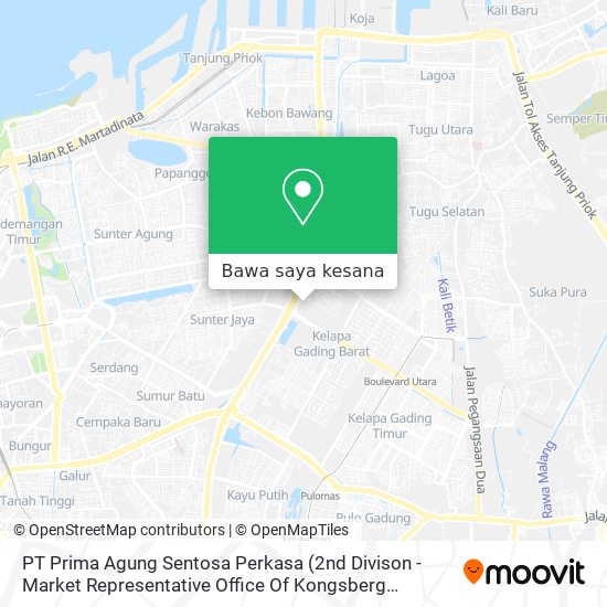 Peta PT Prima Agung Sentosa Perkasa