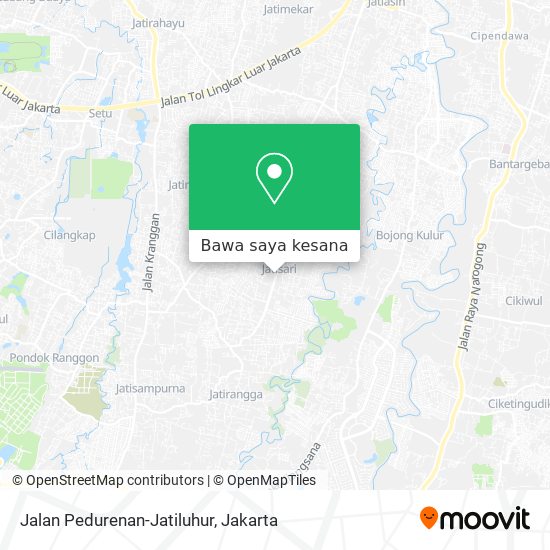 Peta Jalan Pedurenan-Jatiluhur