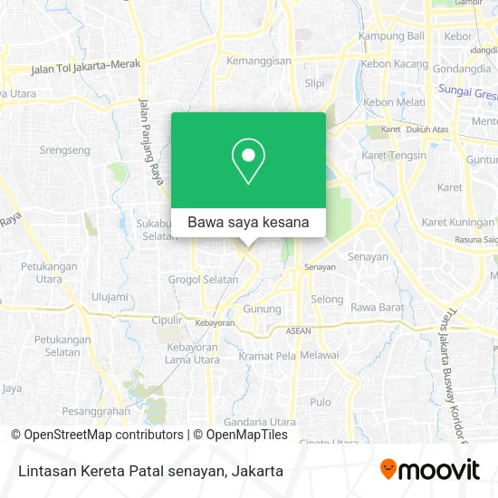 Peta Lintasan Kereta Patal senayan