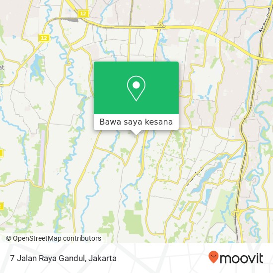 Peta 7 Jalan Raya Gandul