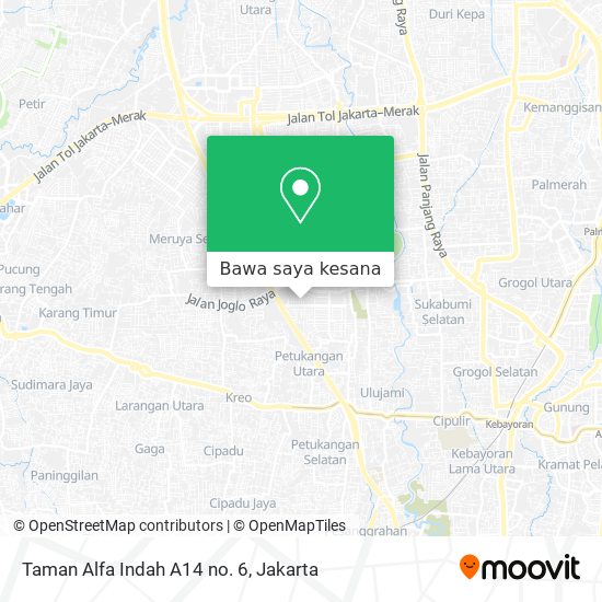 Peta Taman Alfa Indah A14 no. 6
