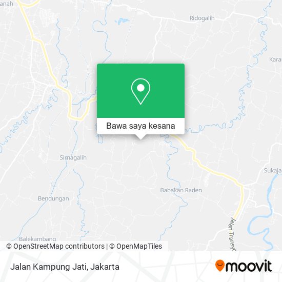 Peta Jalan Kampung Jati