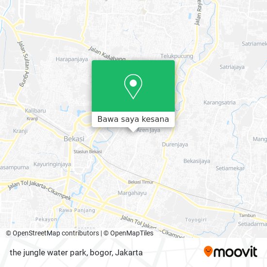 Peta the jungle water park, bogor