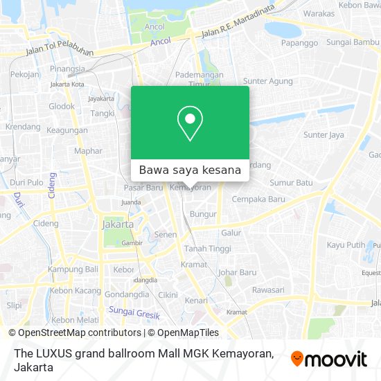 Peta The LUXUS grand ballroom Mall MGK Kemayoran