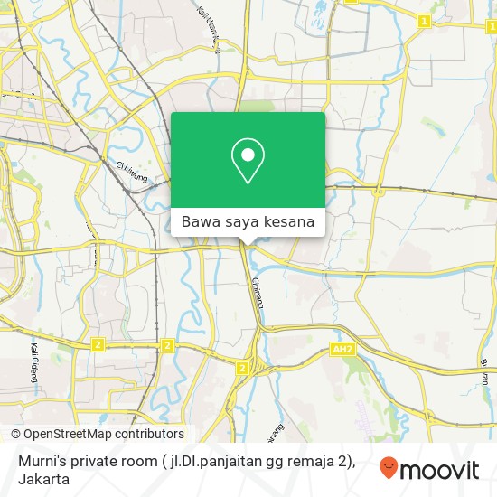 Peta Murni's private room ( jl.DI.panjaitan gg remaja 2)