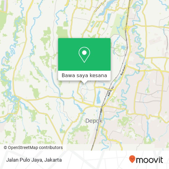 Peta Jalan Pulo Jaya