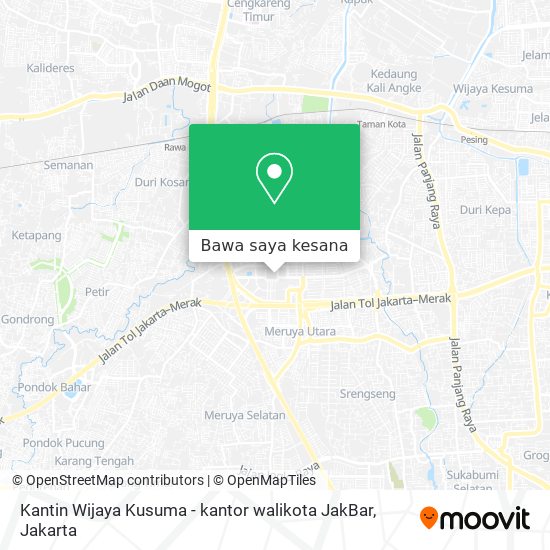 Peta Kantin Wijaya Kusuma - kantor walikota JakBar