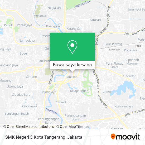Peta SMK Negeri 3 Kota Tangerang