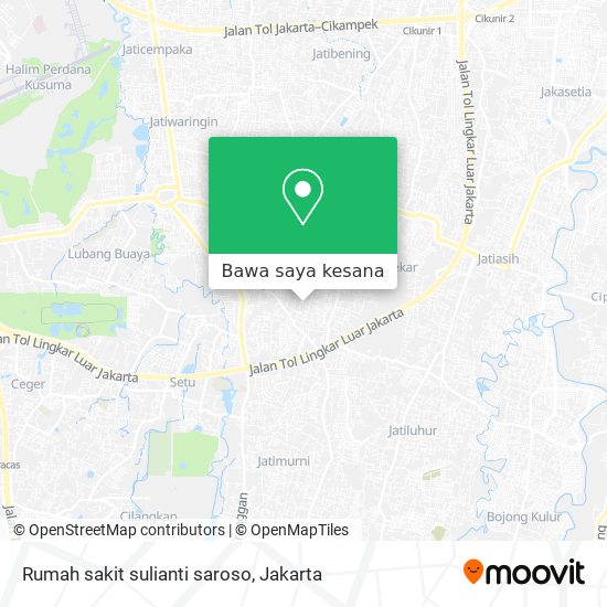 Peta Rumah sakit sulianti saroso