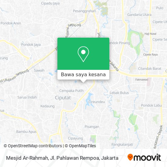 Peta Mesjid Ar-Rahmah, Jl. Pahlawan Rempoa