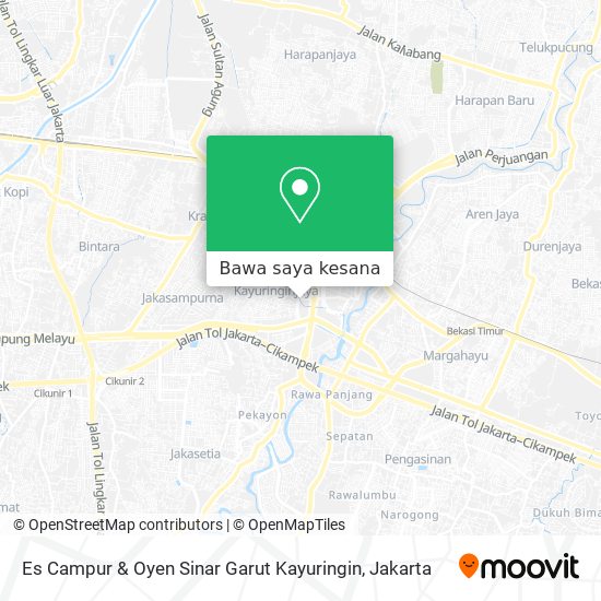 Peta Es Campur & Oyen Sinar Garut Kayuringin