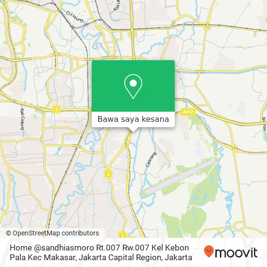 Peta Home @sandhiasmoro Rt.007 Rw.007 Kel Kebon Pala Kec Makasar, Jakarta Capital Region
