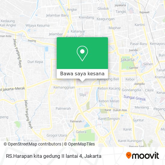 Peta RS.Harapan kita gedung II lantai 4