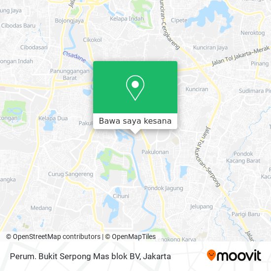 Peta Perum. Bukit Serpong Mas blok BV