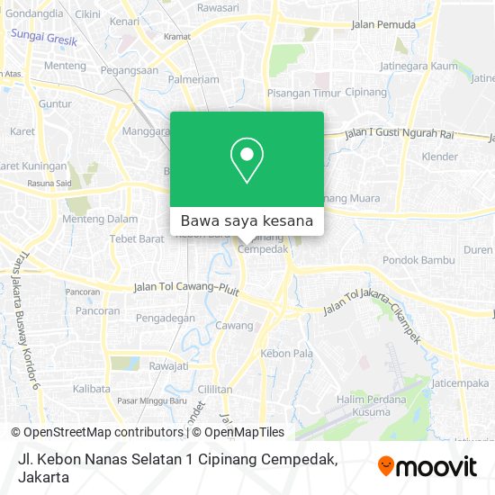 Peta Jl. Kebon Nanas Selatan 1 Cipinang Cempedak