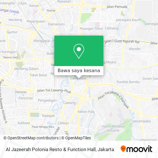 Peta Al Jazeerah Polonia Resto & Function Hall