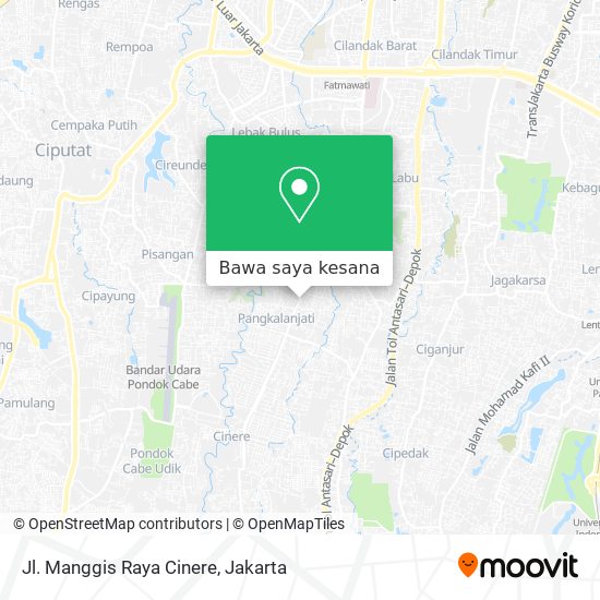 Peta Jl. Manggis Raya Cinere