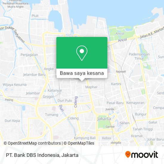 Peta PT. Bank DBS Indonesia