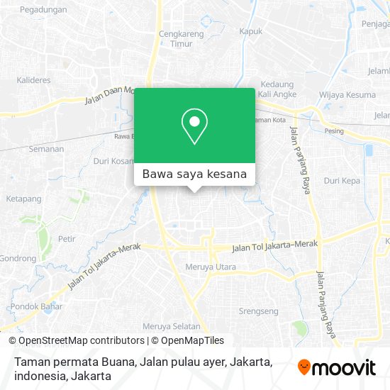 Peta Taman permata Buana, Jalan pulau ayer, Jakarta, indonesia