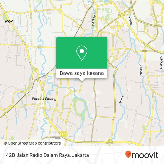 Peta 42B Jalan Radio Dalam Raya