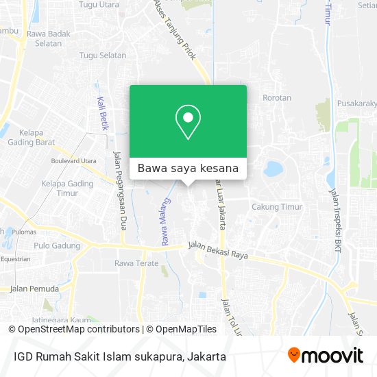 Peta IGD Rumah Sakit Islam sukapura