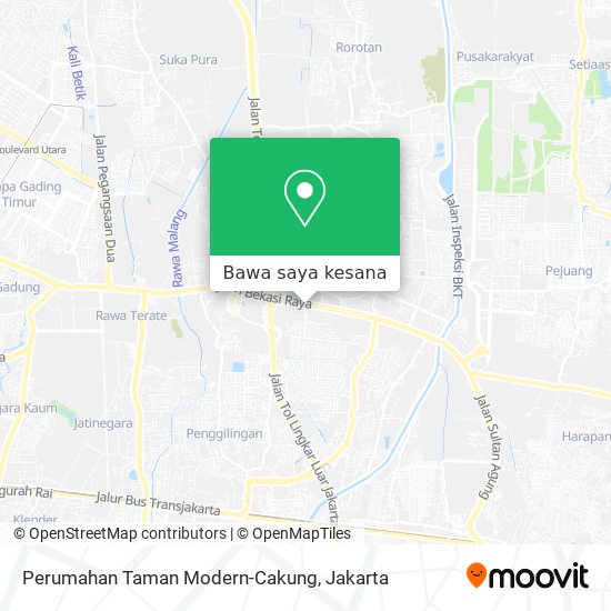 Peta Perumahan Taman Modern-Cakung