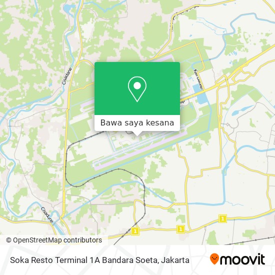 Peta Soka Resto Terminal 1A Bandara Soeta