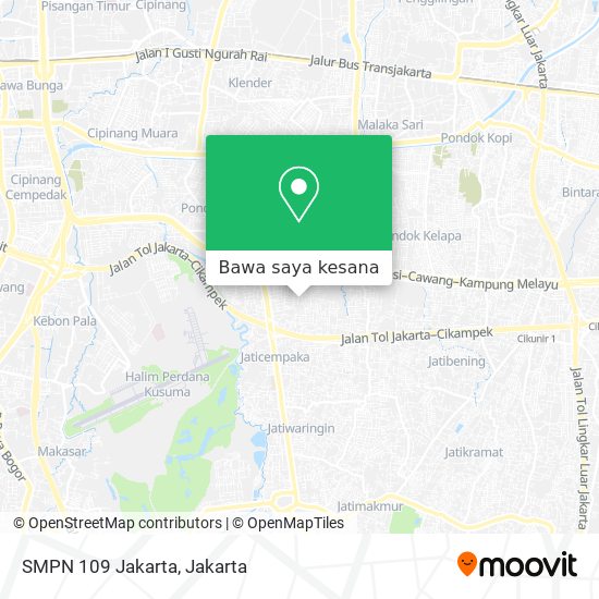 Peta SMPN 109 Jakarta