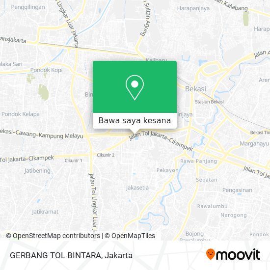 Peta GERBANG TOL BINTARA