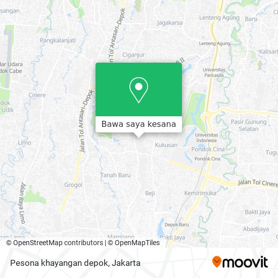 Peta Pesona khayangan depok