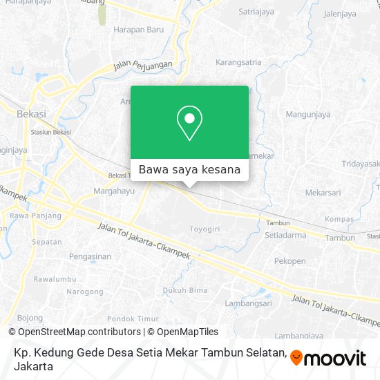 Peta Kp. Kedung Gede Desa Setia Mekar Tambun Selatan