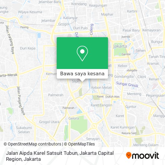 Peta Jalan Aipda Karel Satsuit Tubun, Jakarta Capital Region