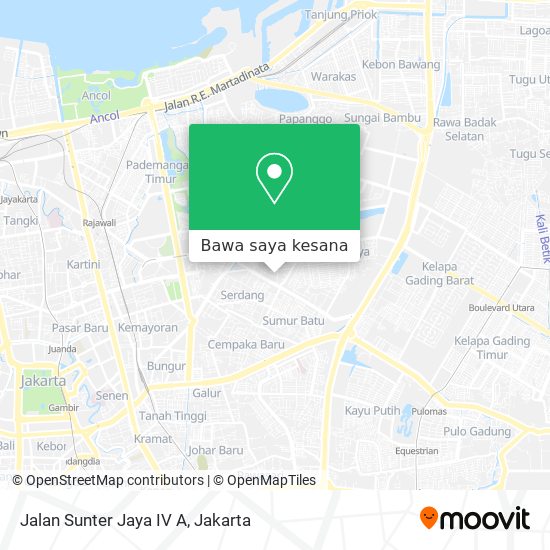 Peta Jalan Sunter Jaya IV A