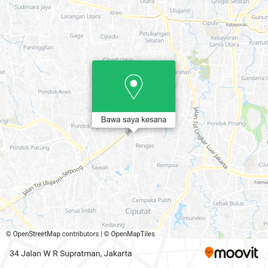 Peta 34 Jalan W R Supratman