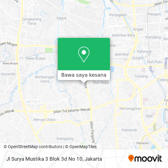 Peta Jl Surya Mustika 3 Blok 3d No 10