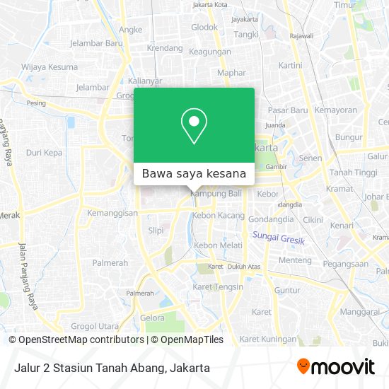 Peta Jalur 2 Stasiun Tanah Abang