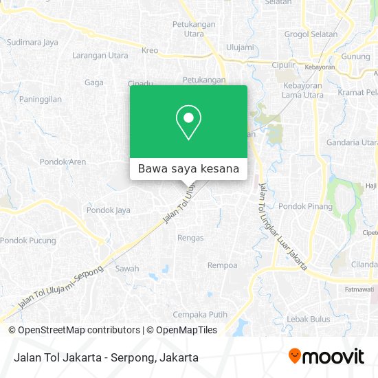 Peta Jalan Tol Jakarta - Serpong