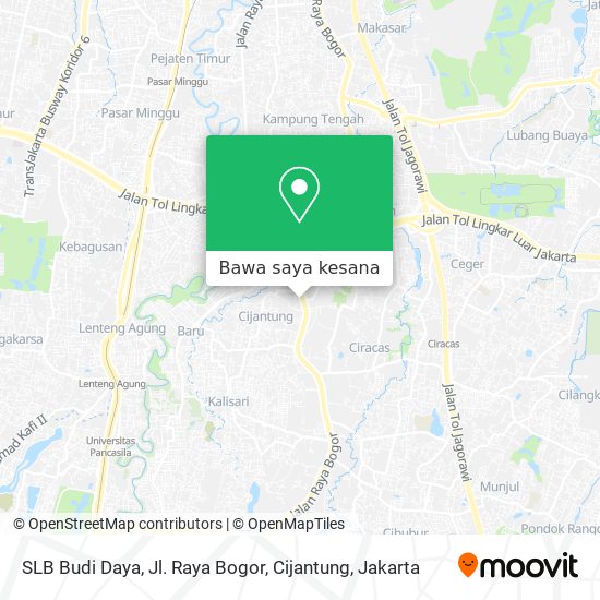 Cara Ke SLB Budi Daya, Jl. Raya Bogor, Cijantung Di Jakarta Timur ...